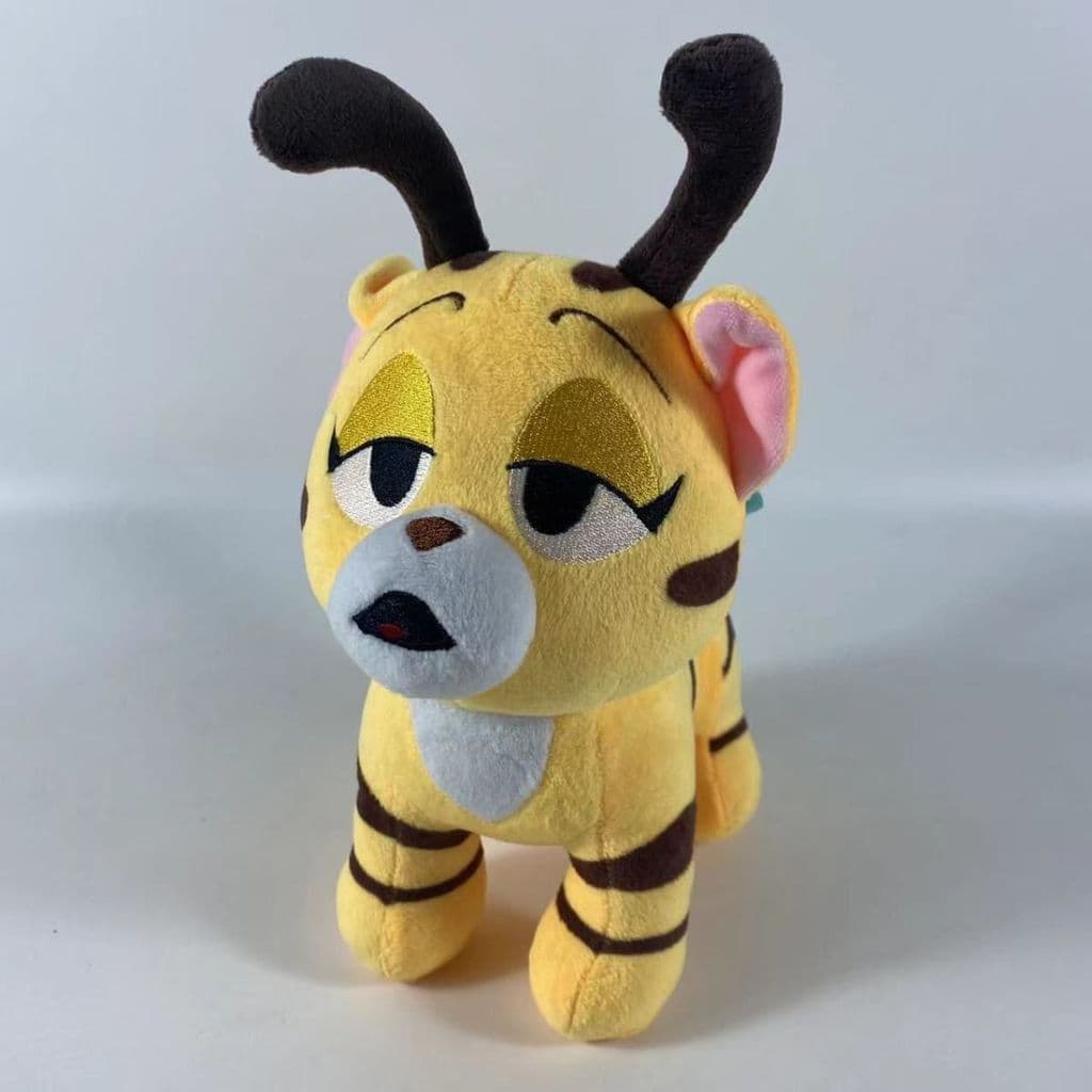 Padrão amarelo abelha chifre gatinho boneca de pelúcia criativo dos desenhos animados sintético pequeno Animal boneca De