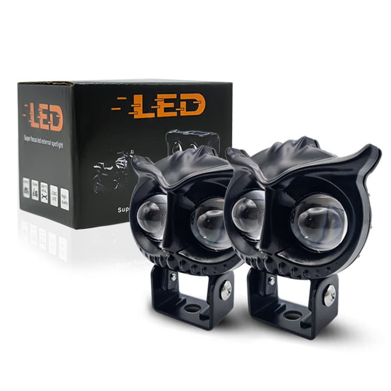 Farol LED para motocicleta elétrica, farol externo ultra-brilhante, farol dianteiro, modificação de alto e baixo Q