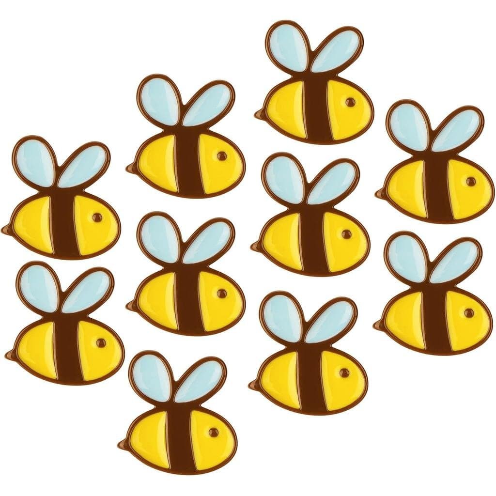 Cute Bees Refrigerator Stickers, Bees Fridge Magnets Decorative for Office, Kitchen, Refrigerator Whiteboard Magnet (10p