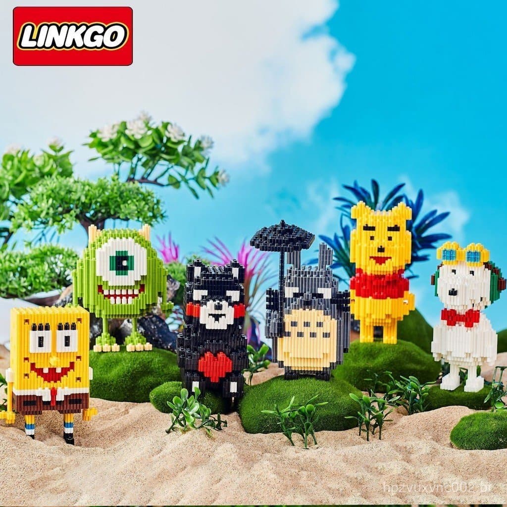 Série Building Blocks Cartoon Anime Modelo Anime Presentes Brinquedos Educativos Infantis Brinquedos Educativos Meninas