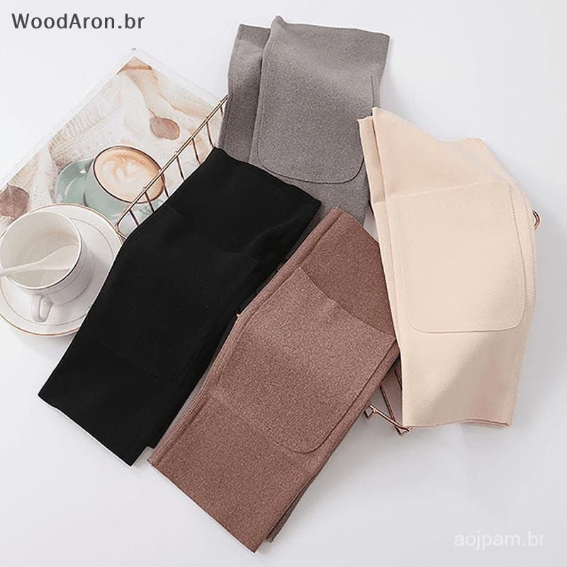 WoodAron 1 Par De Joelheiras Quentes De Inverno Para Mulheres , Homens , Idosos , Perna Fria , Artrite , Joelheira , Sup