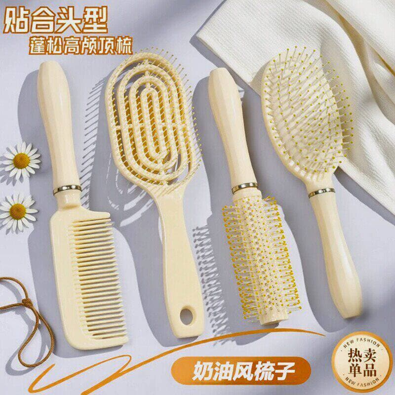 Almofada de ar pente conjunto pente senhoras cabelo longo dedicado cabelo macio alta crânio costelas pente Curling pente