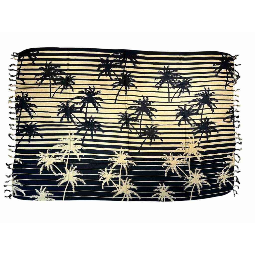 Canga saida de praia viscose coqueiros