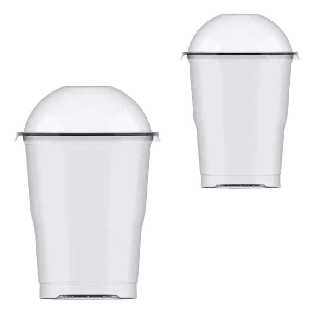 200un Copo Tampa Bolha Sem Furo 200ml Descartável Plastilânia