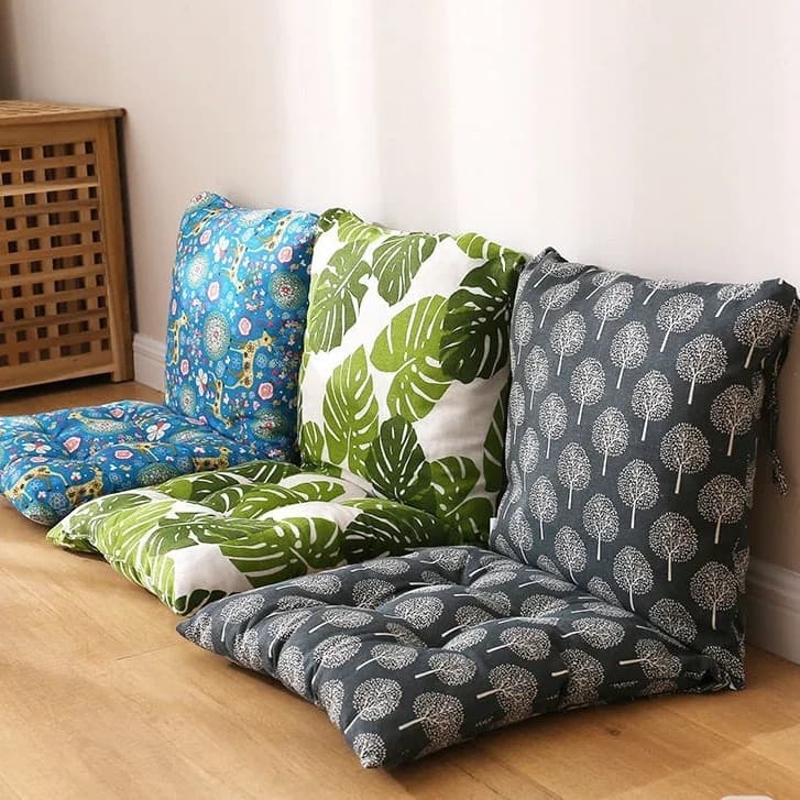 Kit com 2 Almofadas Assento Dobráveis, Diversas Cores e Estampas