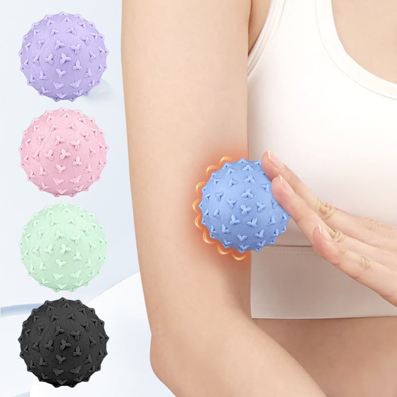 Bola de fáscia triangular macia e elástica para relaxamento das pernas, bola massageadora, massagem de Yoga, bola de fás