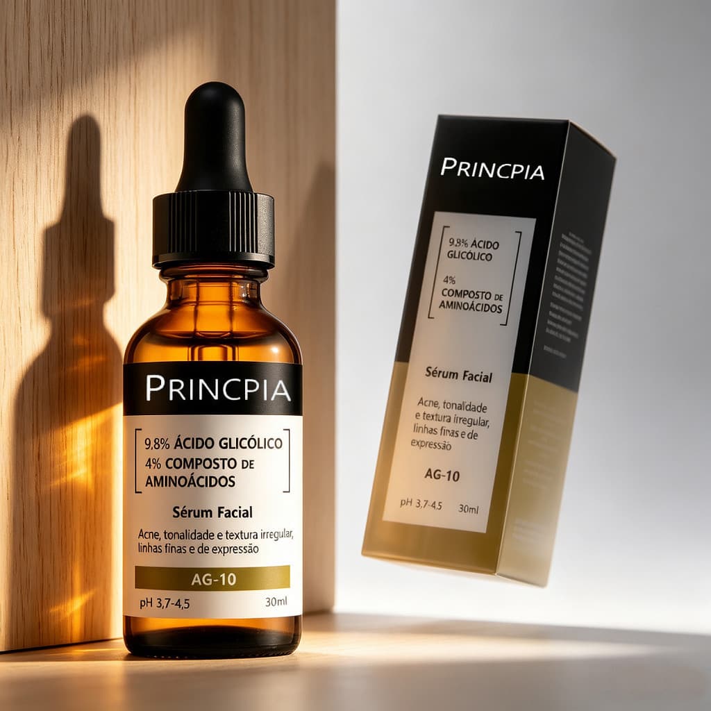 AG-10 Sérum com 9,8% de Ácido Glicólico e 4% de composição de aminoácidos 30ml Versão atualizada