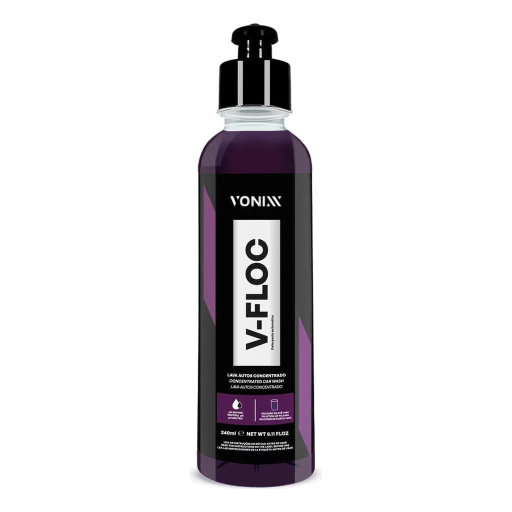 Shampoo Automotivo Neutro Concentrado Vonixx Vfloc 240ml