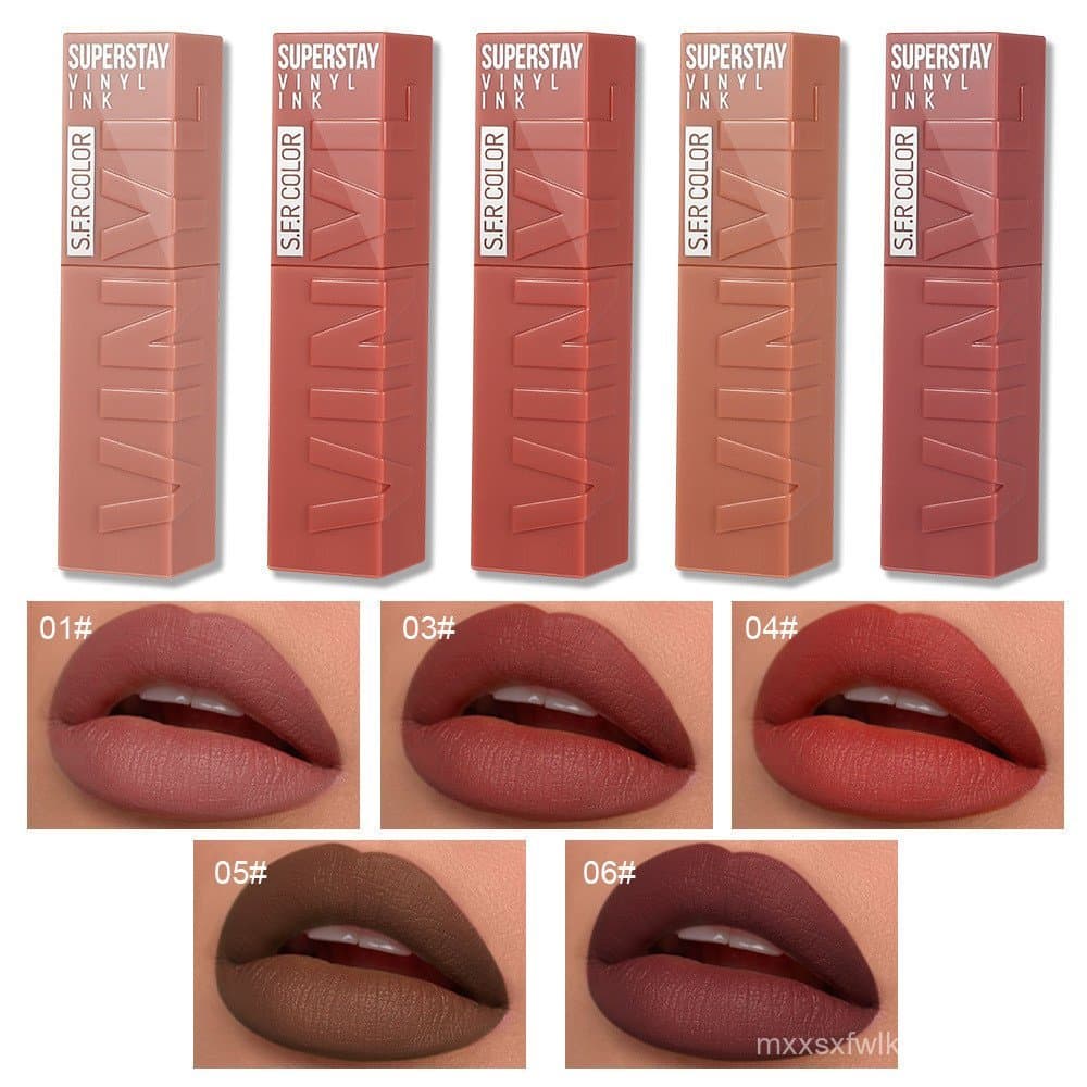 Brilho labial glaceado acessível, cor labial com efeito aquoso, brilho labial s.f.r, bálsamo labial hidratante, nutre e