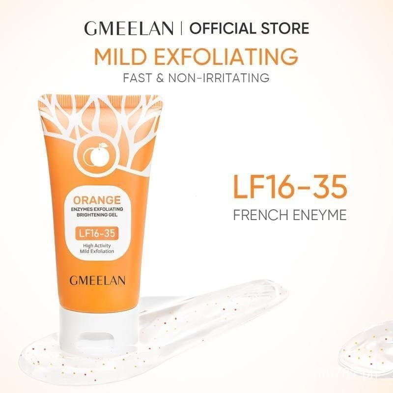 GMEELAN Gel Esfoliante de Enzimas de Laranja 50G LF16-35 Esfoliante Facial Suave e Rápido, Não Irritante, para Todos os