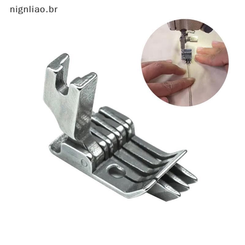 nignliao SP-18 Direito Três Bordas Guia Calcador Para Industrial Única Agulha Reta Lossitch Peças De Máquina De Costura