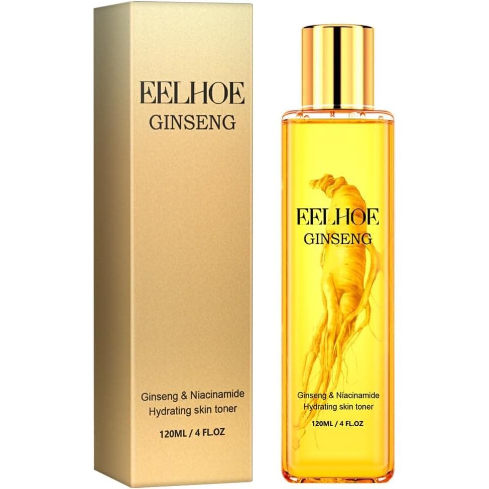 Tônico Hidratante para o Rosto com Ginseng e Niacinamida, Melhora a Clareza e Elasticidade da Pele, Fórmula Hidratante p
