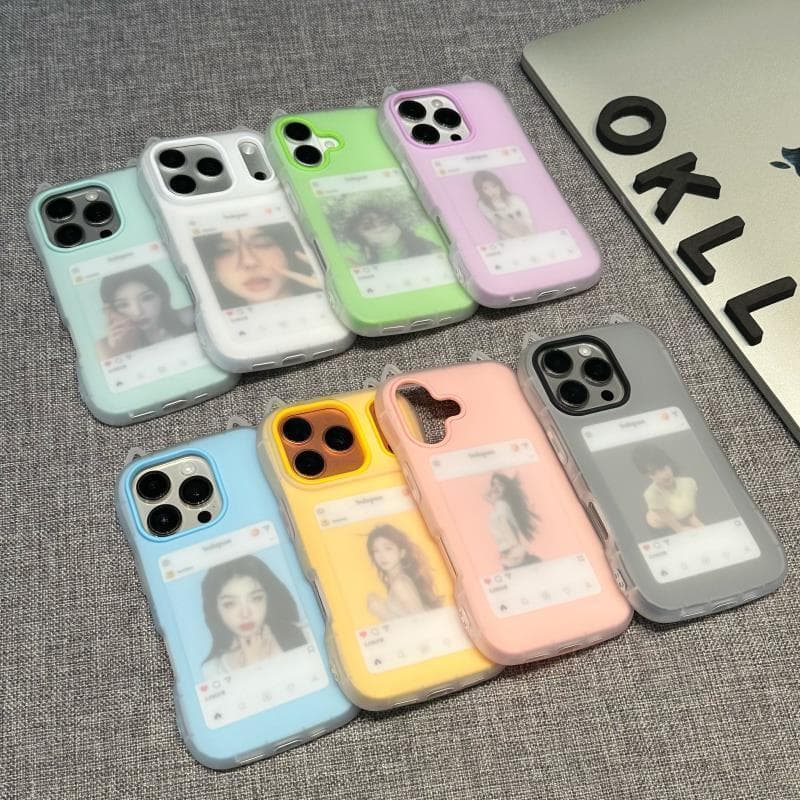 Skin-feel jelly cat ear double-layer applicable17PROMAX Phone case iPhone16New15/1413Pro NXRQ