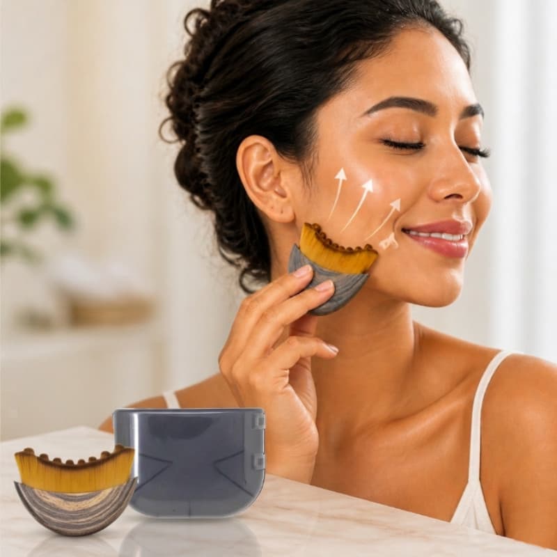 Escova Facial Multifuncional Para Contorno Linfático  Seca  Adequada Massageador De Drenagem Linfática Escultura  Que