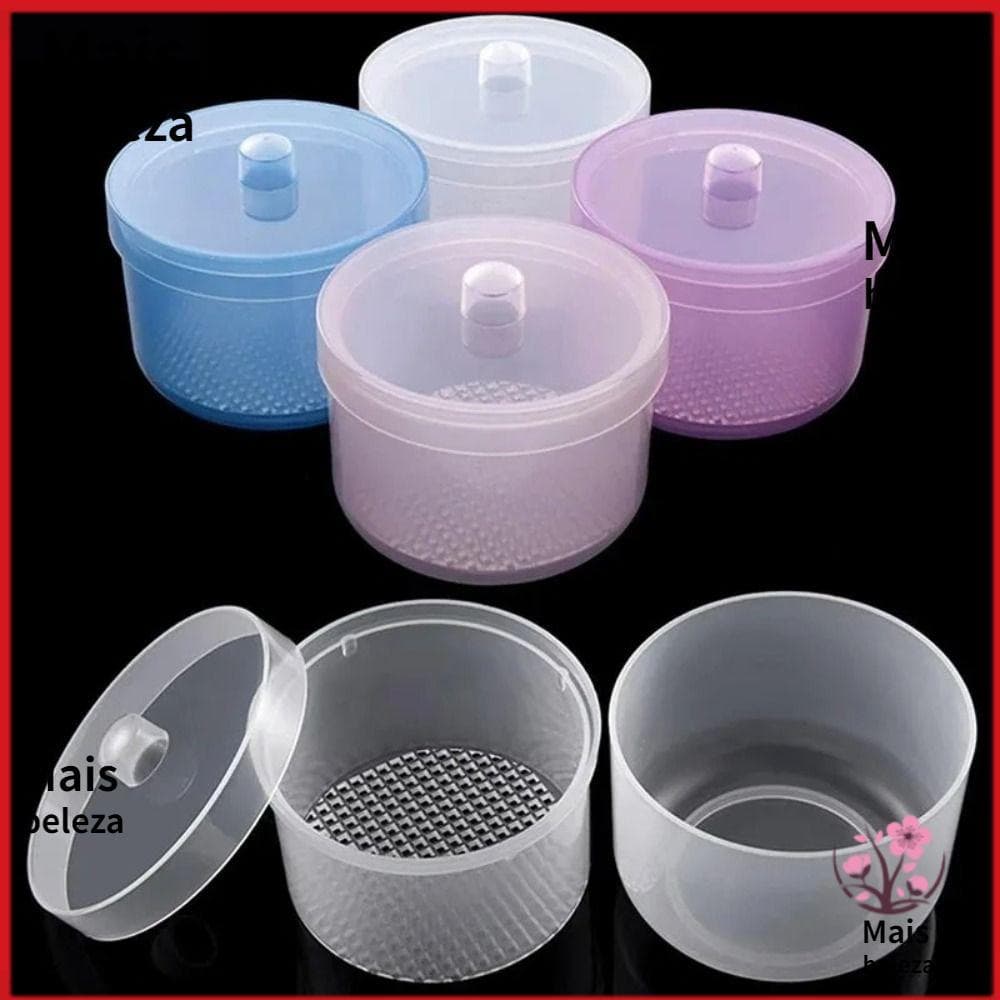 MAXBEAUTY Esterilizador De Brocas Para Nail Art , Rosa Com Tampa Caixa De Desinfecção Plástico