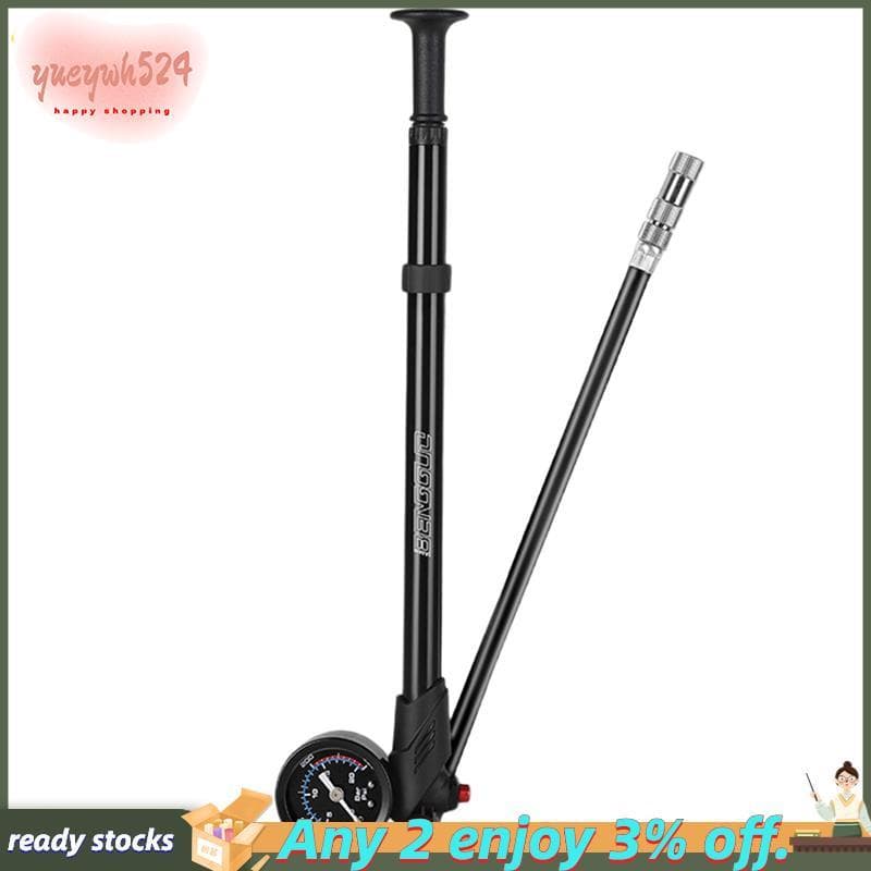BENGGUO Para Bomba De Ar De Bicicleta Com Suspensão Traseira De Garfo 300psi Portátil Medidor Mountain Bike