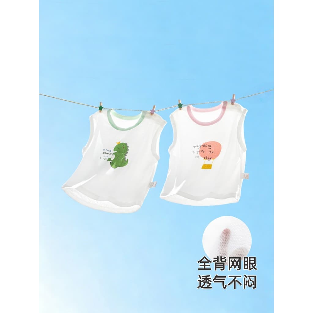 Camiseta do bebê verão Modal camisola bebê recém-nascido verão estilo fino obstáculos pequeno mês idade sem mangas topo