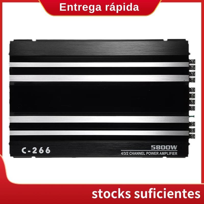 Amplificador De Áudio Para Carro De 4 Canais 5800W Alta Potência 12V Ultrafino De Quatro Vias Ferramentas Classe A/B