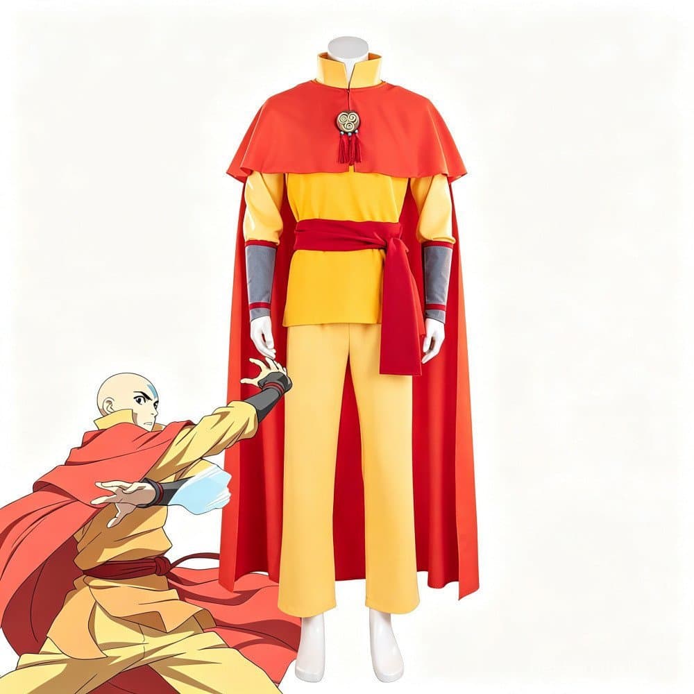 Avatar: O Último Mestre do Ar, A Lenda de Korra, Cosplay, Aang Katara Earth Azula, Traje Completo Masculino para Role Pl