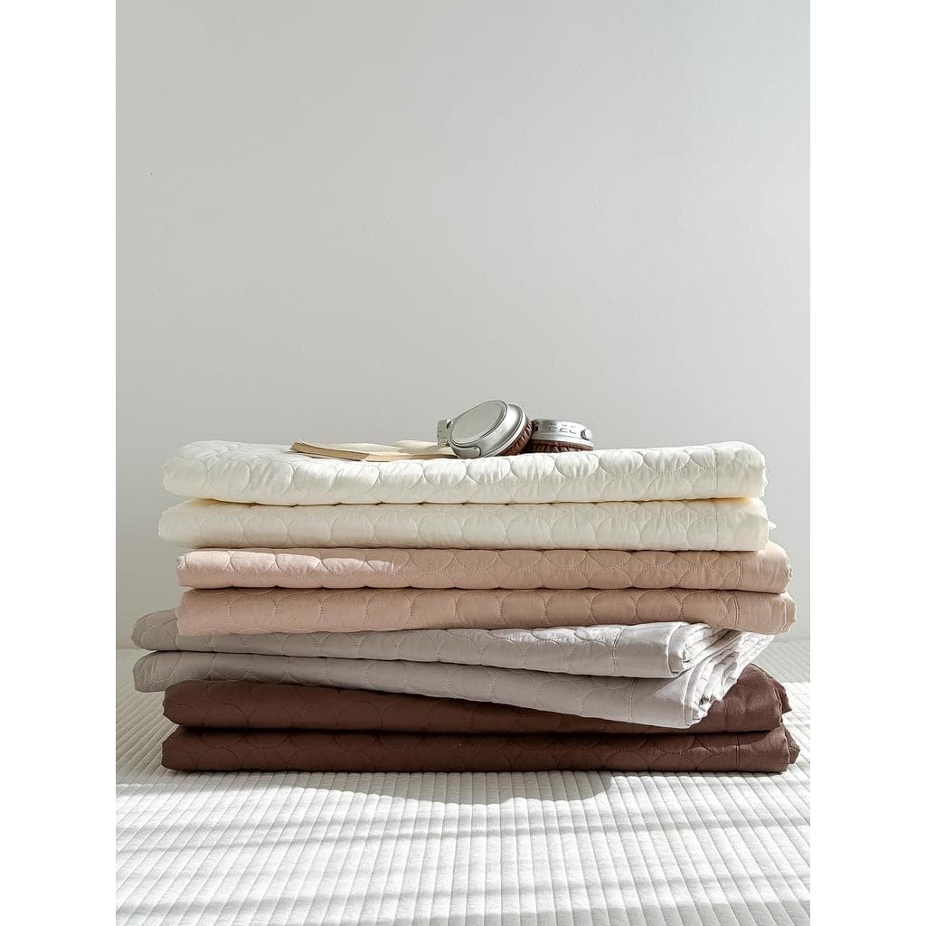 Capa de cama de algodão lavado de algodão puro estilo coreano de alta qualidade, peça única, acolchoada, quatro estações