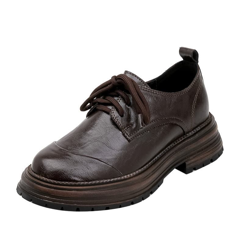 Yierkang Xinxin seleção preto pequeno sapatos de couro feminino 2026 novo estilo primavera outono sapatos estilo britâni