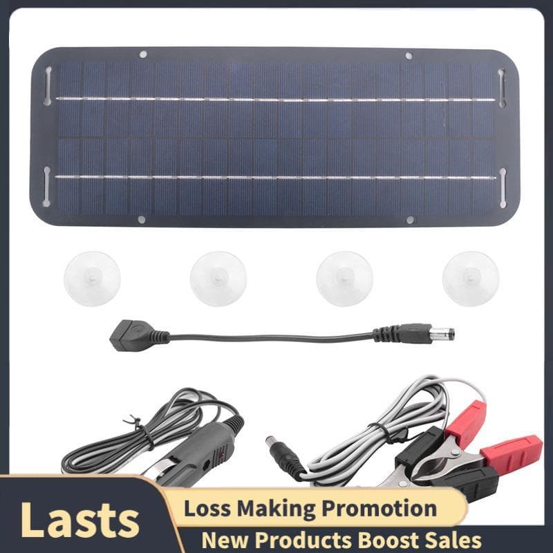 Painel Solar Portátil 12V 30W , De Energia Para Barco E Carro De Bateria , Mantenedor De Carregador Motocicleta , Trator
