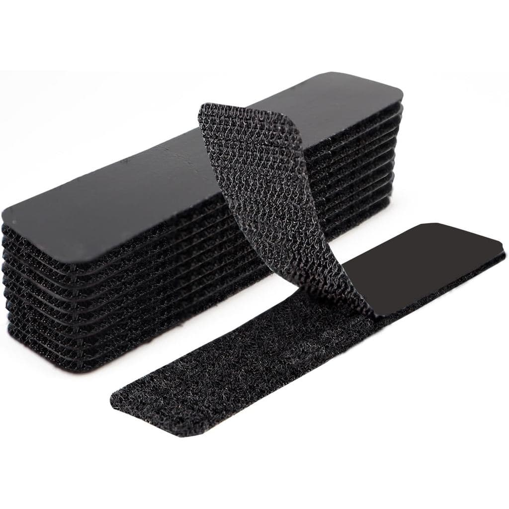 Fita adesiva de velcro de 1x4 polegadas, 20 conjuntos com tiras adesivas, fita de montagem de alta aderência para pendur