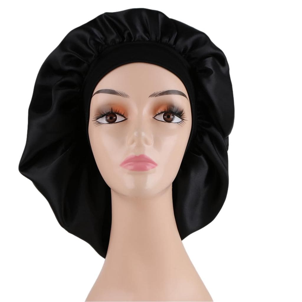 2 Peças de Touca de Cetim Extra Grande para Mulheres, Touca de Dormir com Sensação de Seda, Touca de Banho, Lenço para C