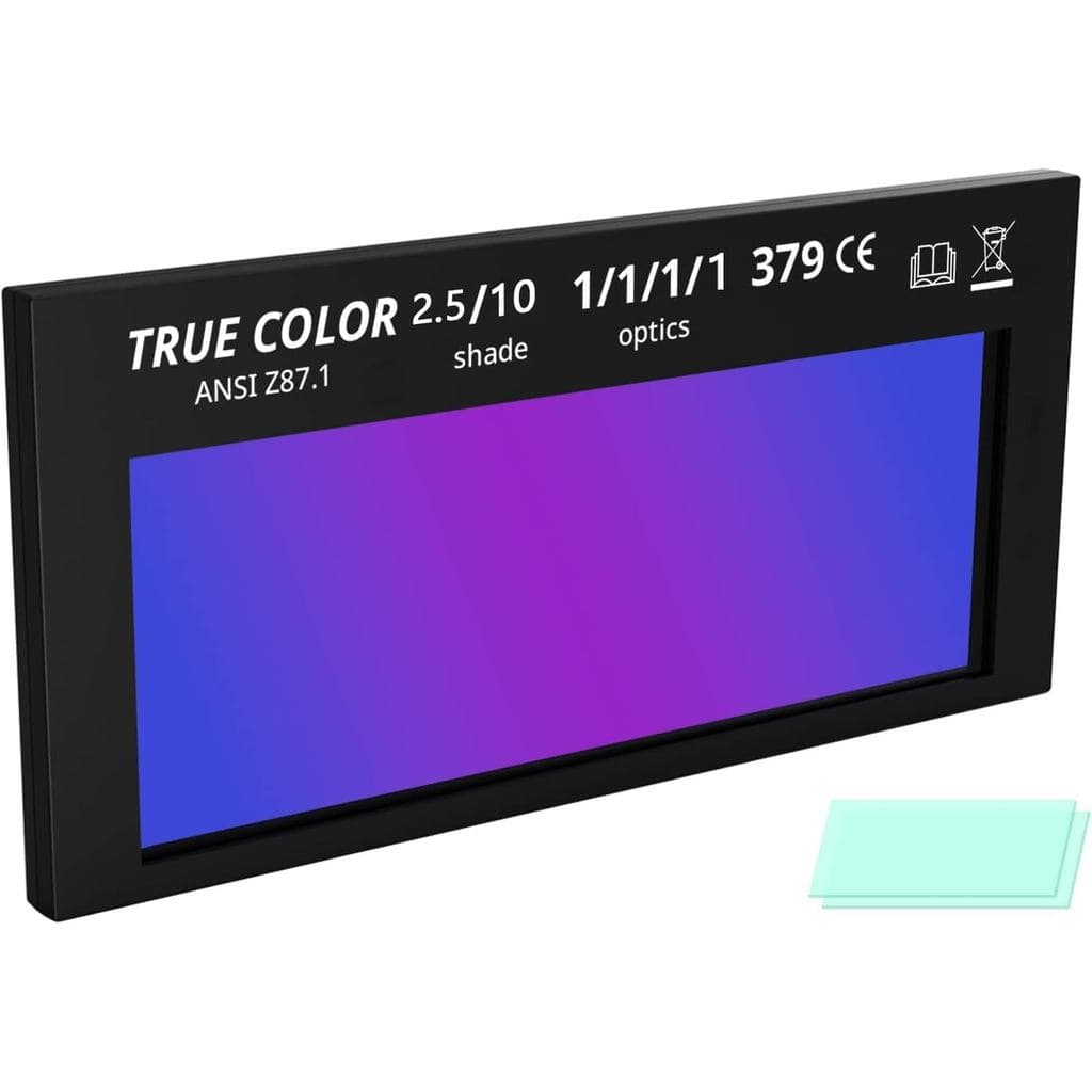 Lente de Substituição para Máscara de Solda com Escurecimento Automático HD, Filtro True Color 2 x 4.25 x 0.2, Compatíve