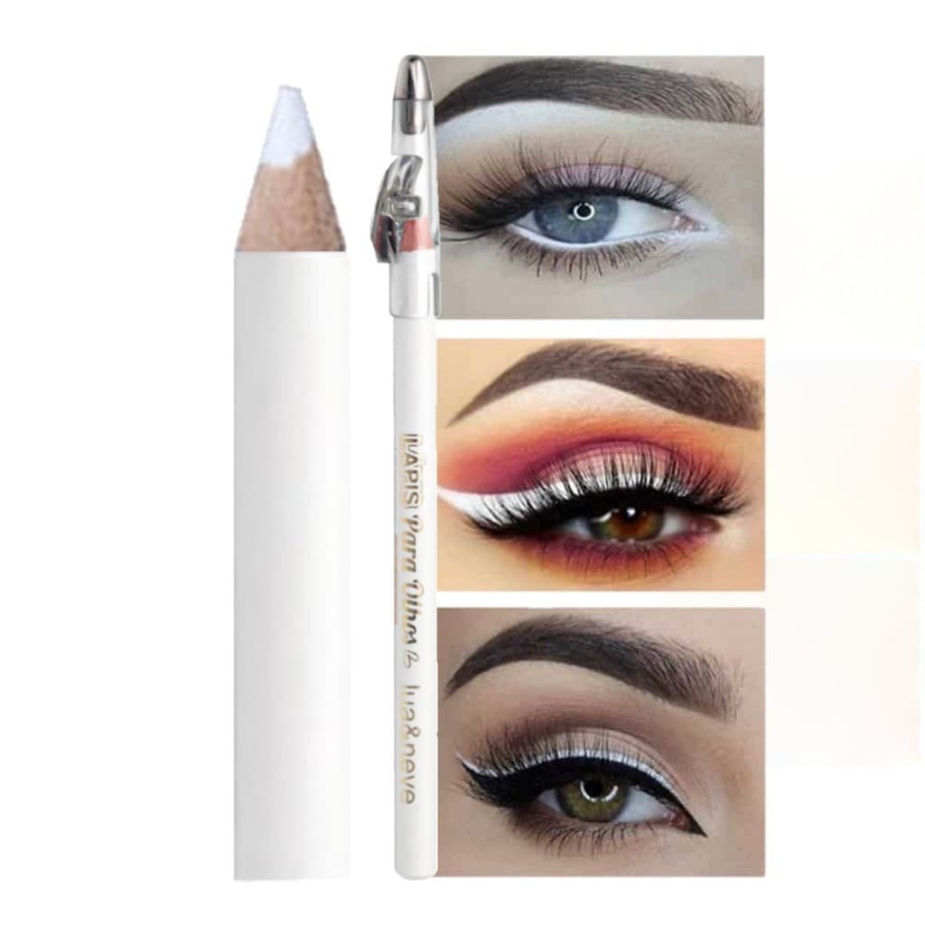 Kit 12 Uni Lapis Lua e Neve - Lapis de Olho Prova Dagua - BRANCO