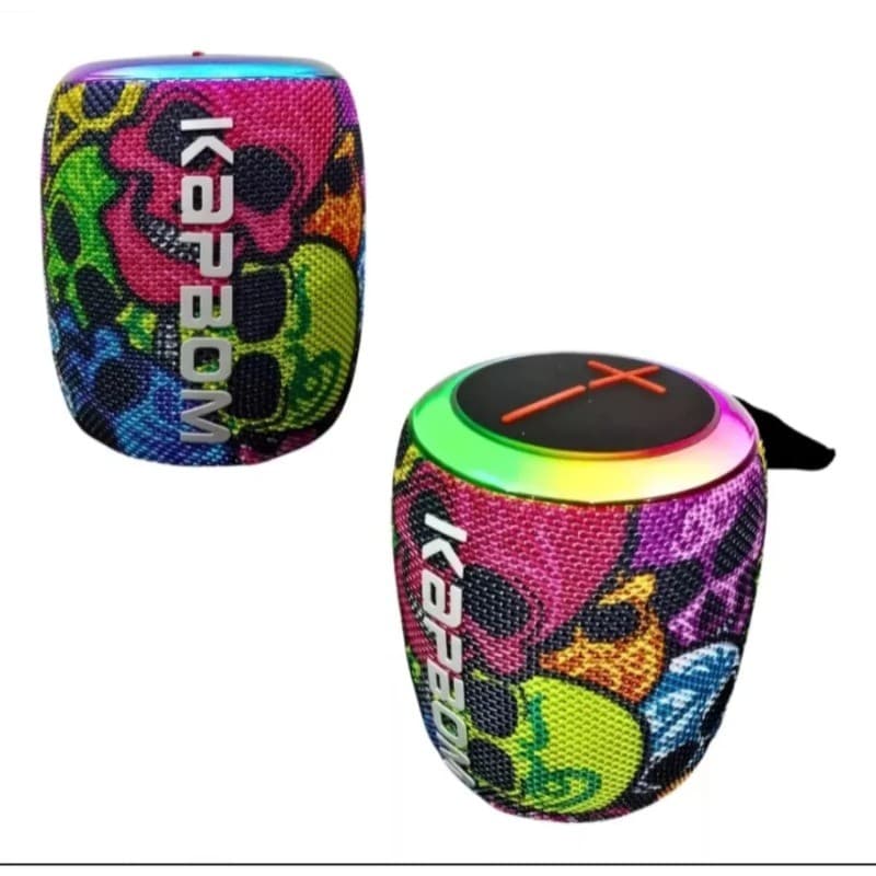 Caixa De Som Bluetooth Kapbom Potente X-bass 5.1 Portatil Caixinha Cor Colorido Ipx6 Ka-8193