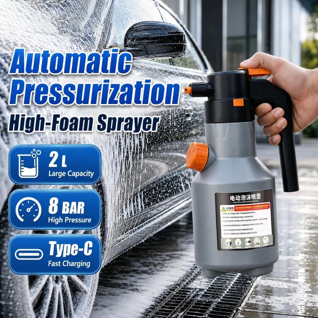 Pulverizador De Espuma Para Carro Elétrico , Sabão Pressurizado , Fina De Alta Pressão , Lavadora Automática , Acessório