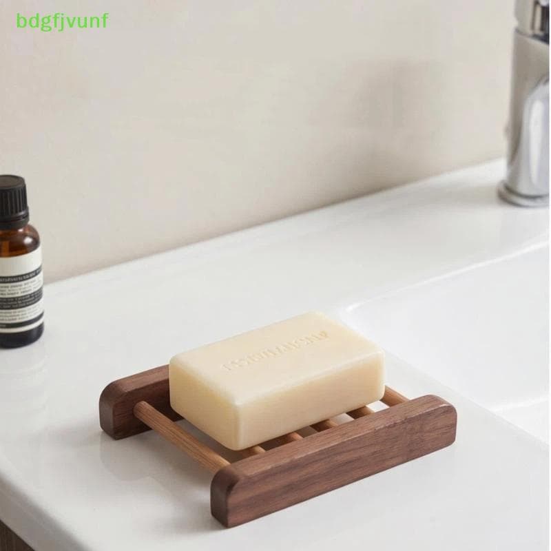 BDGF Suporte De Sabão De Madeira Natural Artesanal Drenável Anti Mofo Bandeja Portátil Para Casa Banheiro Chuveiro Viage