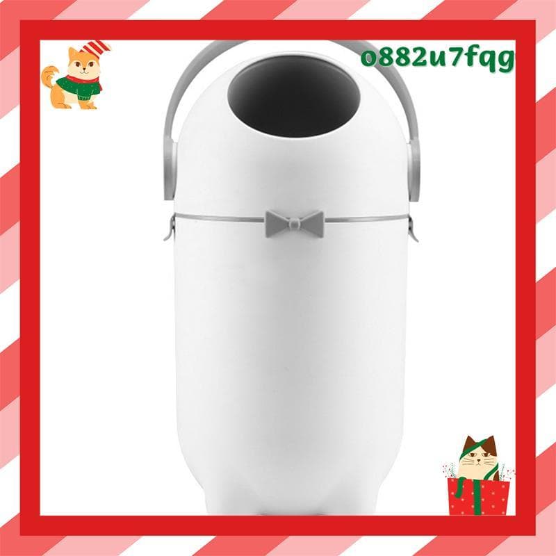 Balde De Fraldas Com Tampa Hermética 12L Controle De Odor Lixeira Fralda Travamento Para Bebês Animais De Estimação Cont