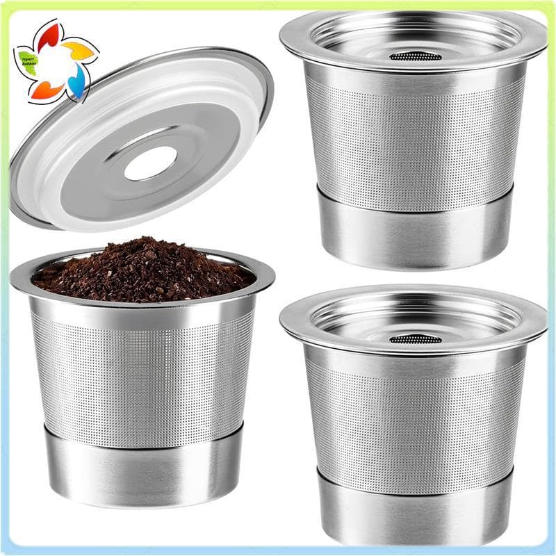 3 Pacotes De Cápsulas De Café Reutilizáveis Para Máquinas PB051 , PB041 E CFP101 , Filtros Permanentes De Aço Inoxidável