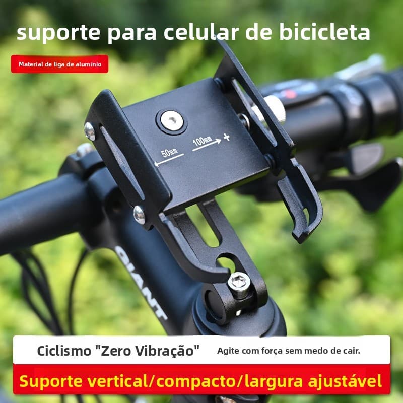 Suporte para celular para bicicleta em liga de alumínio, Mountain bike, bicicleta elétrica, bateria para viagem, ciclism