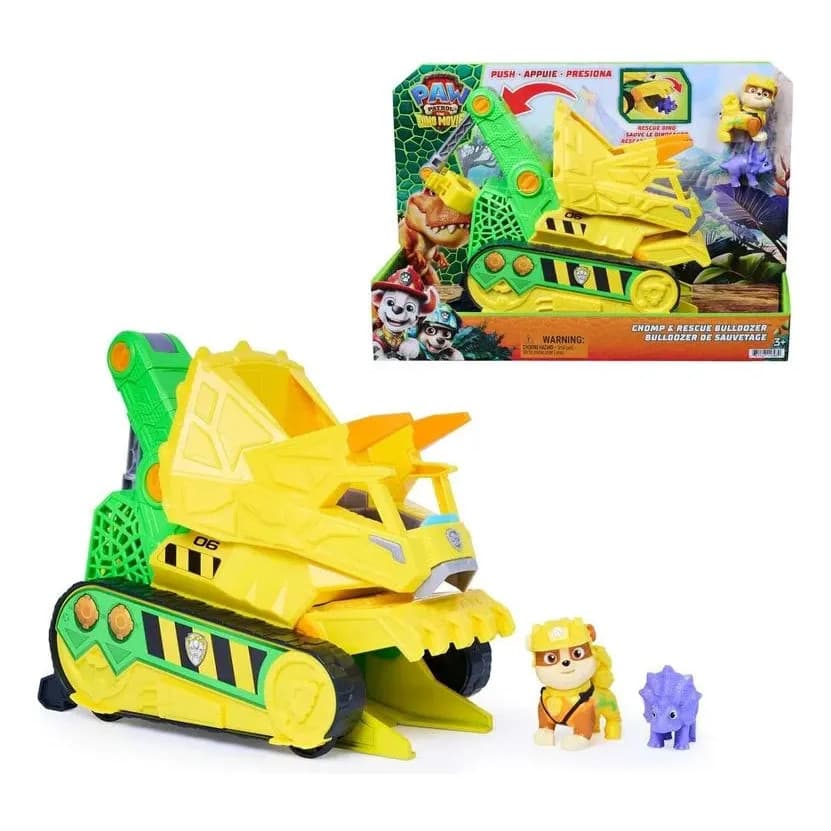Figura E Veículo Resgate Dino Patrulha Canina Rubble