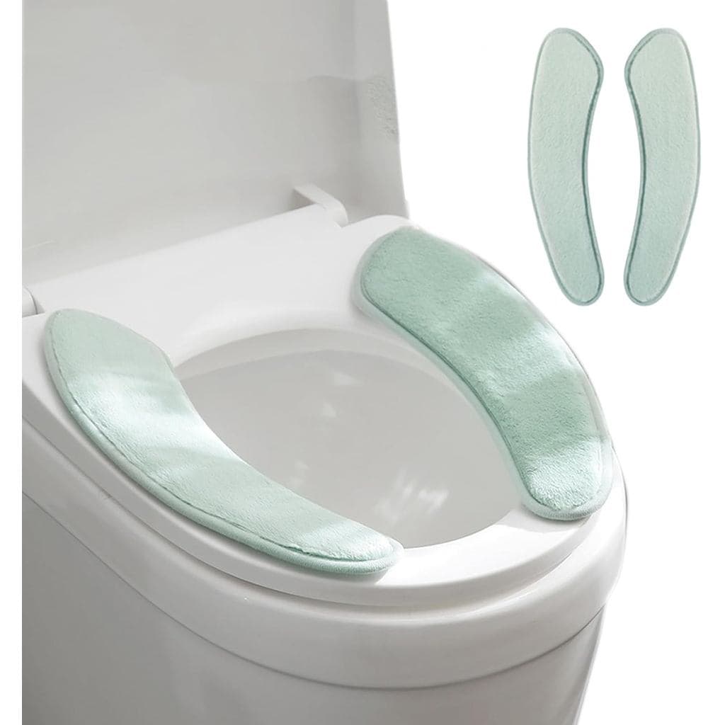 Capa de assento sanitário espessa e quente, almofada adesiva para assento sanitário, almofada de inverno lavável e reuti