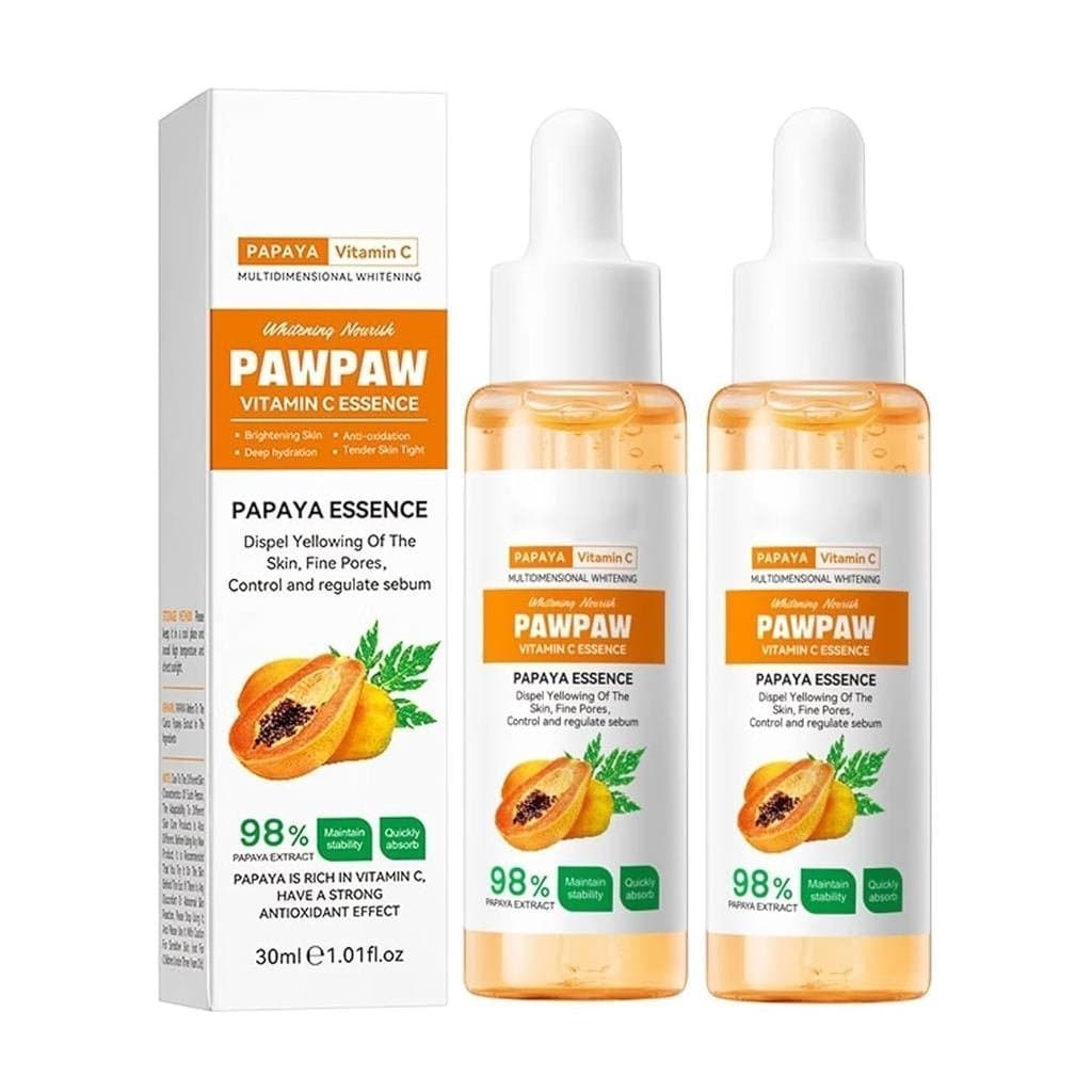 Grospe2PC98% Extrato de Papaia Vitaminas C Essência Nutritiva para Cuidado das Patas, Remove o amarelamento, Hidratação