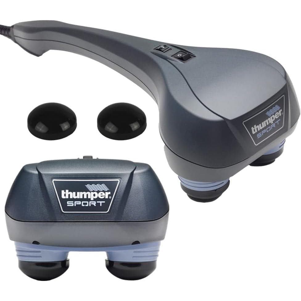 Massageador Percussivo Thumper Sport - Massagem Profunda para Músculos, Costas, Ombros, Pernas e Braços. Massageador Elé