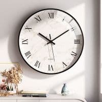 Simples e moderno mudo relógio de parede sala estar casa estilo nórdico relógio quartzo quarto moda relógio parede
