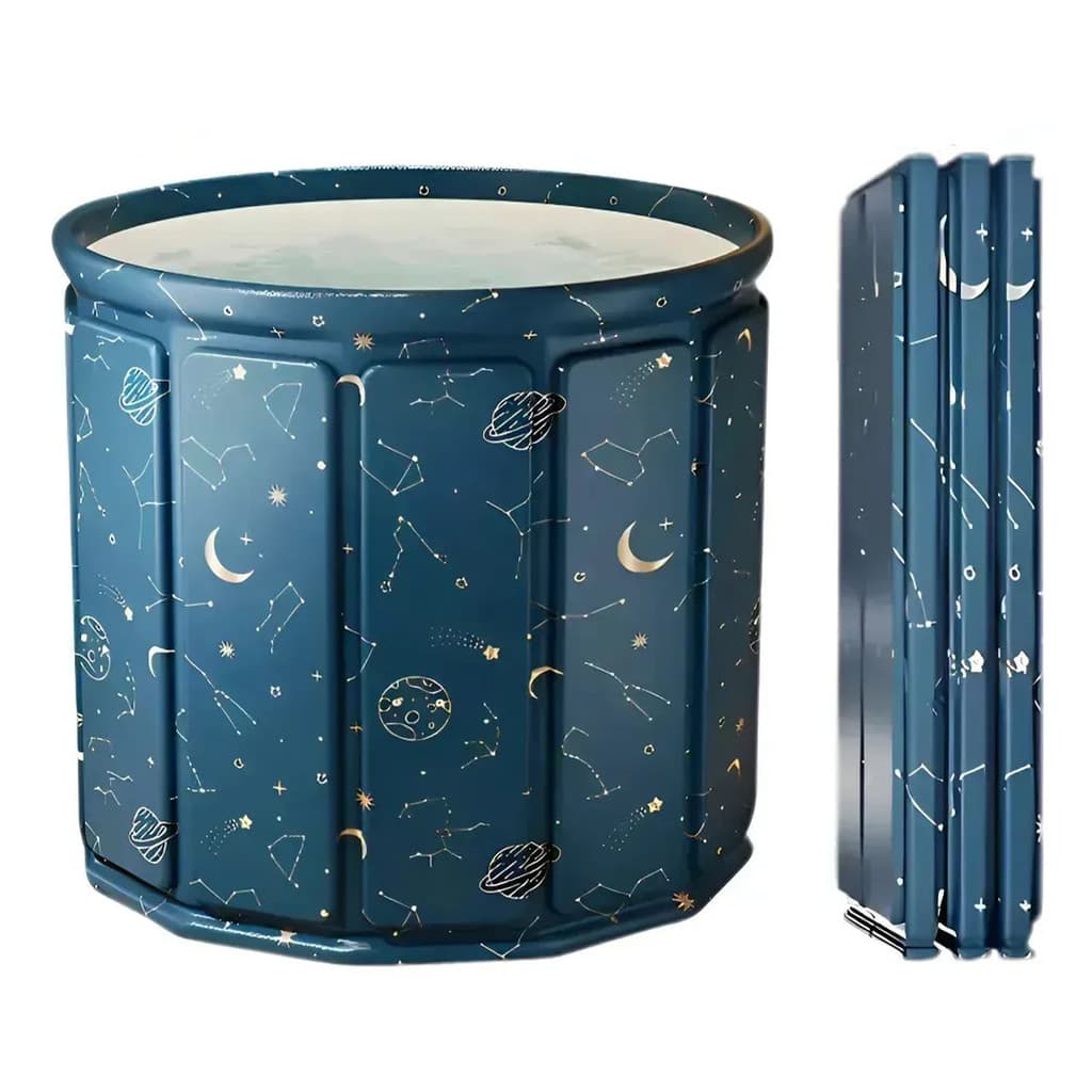 Banheira Gelo Piscina Ofuro Dobravel Portatil Spa Relaxante Banho Crioterapia Reduz Inflamaçoes Inchaços