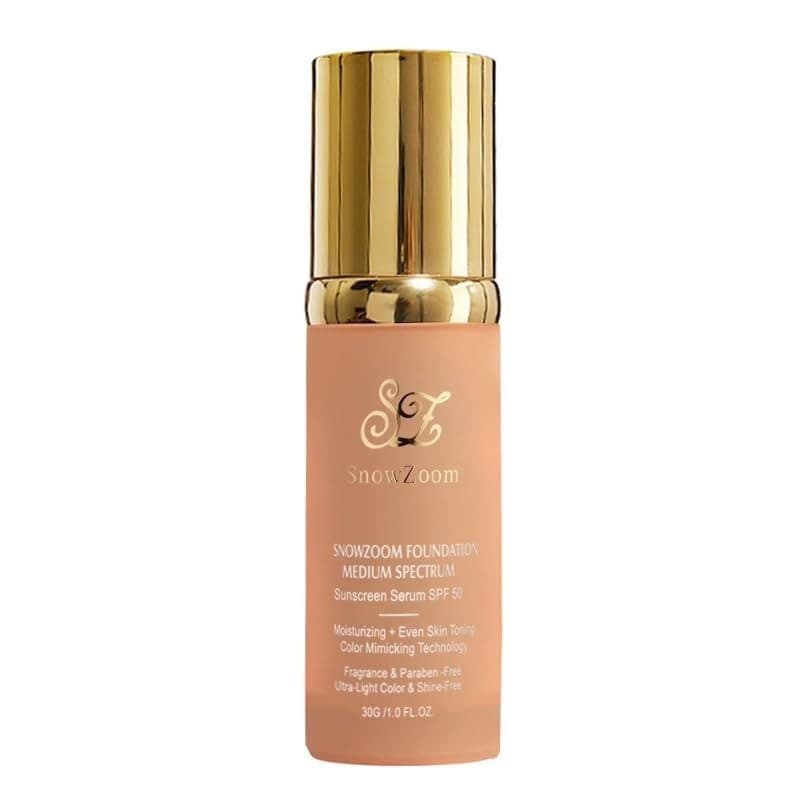 Base 4 em 1 - Espectro Médio - Longa Duração e à Prova d'Água - FPS 50+ - Corretivo de Cobertura Total 1OZ (30ML) (Espec