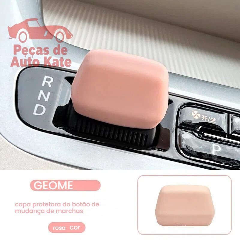 Capa de Silicone para Cabeça de Alavanca de Câmbio para Geely EX2 ev/e.mas 5/Proton emas 5, Acessórios Automotivos DH4G