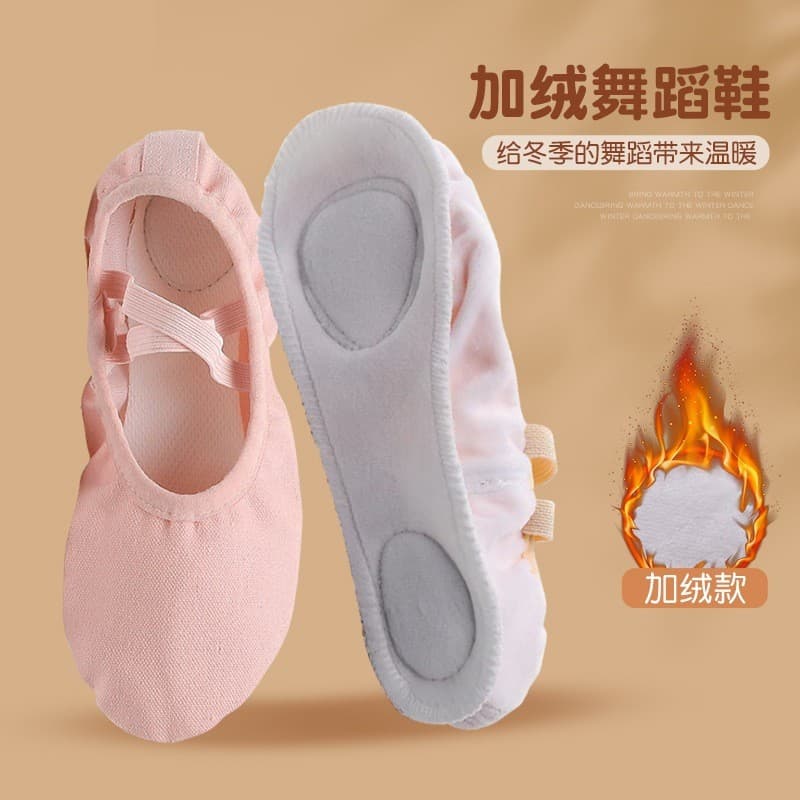 2026 novo estilo de algodão sapatos de dança crianças feminino prática gato garra Anti-deslizamento forma Ballet adulto