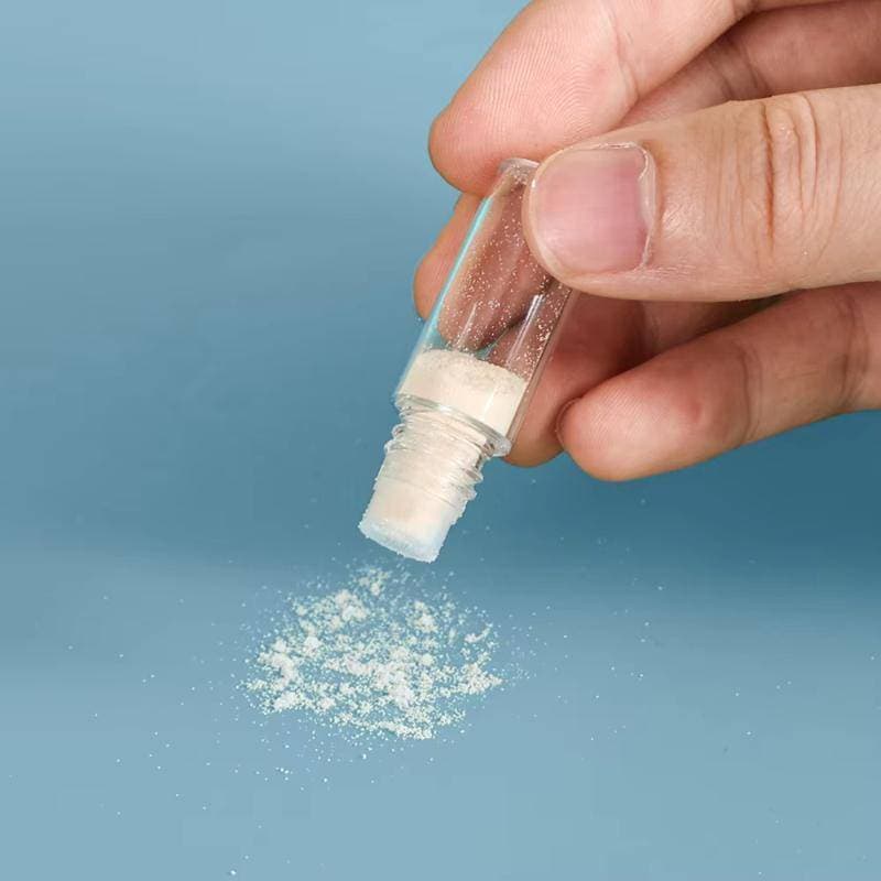 Trove 5 Peças Mini Transparente 3ml Vazio Recipiente De Pó Solto Garrafa De Plástico Com Peneira De Plugue De 3 Furos Re