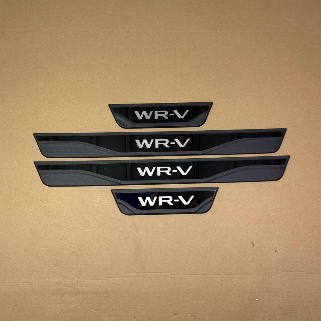 Aço Inoxidável Guarnição de Soleira Proteção de Porta de Carro para Honda WR-V WRV,, Conjunto de 4 peças