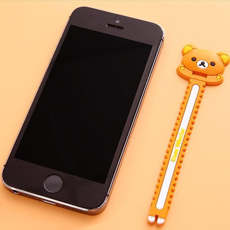 XYLDN88 bonito criativo dos desenhos animados fone de ouvido cabo enrolador organizador Silicone doce cor cabo carretel