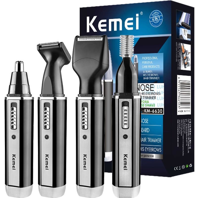 Kemei km 6630 4 Em 1 Orelha De Nariz Elétrica Trimmer , Rechargeable , Beard , Eyebrow