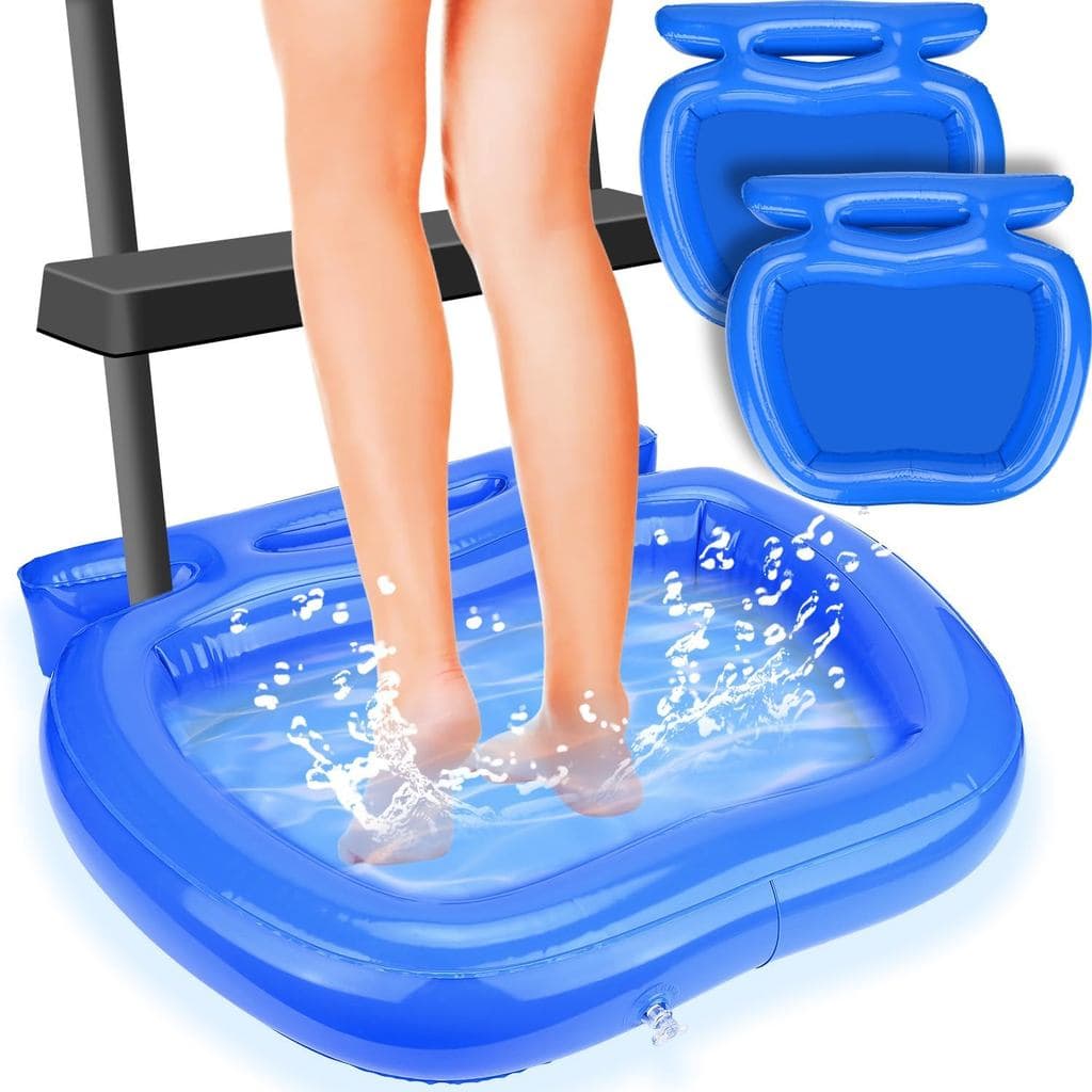 Bacia Inflável para Banho de Pés na Piscina, Bacia para Imersão de Pés para Limpeza em Piscinas, Banheira para Lavar os